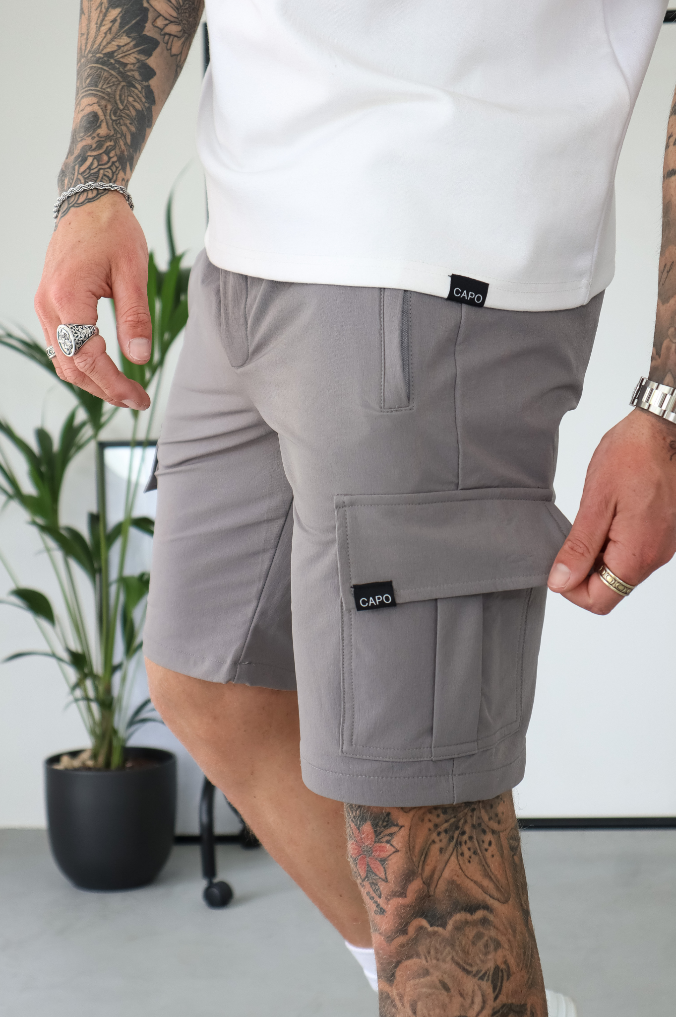 CAPO Utility Cargo Steel Grey Shorts
